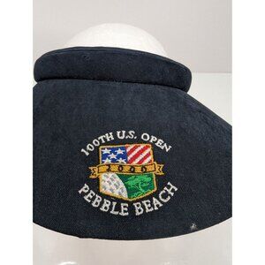 100th US Open 2000 Pebble Beach Embroidered Men Navy Blue One Size Visor